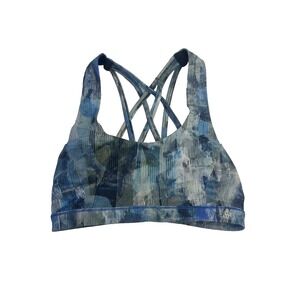 Lululemon‎ Geometric Athletic Bra Women 4 Running Gym Training Sports Outdoor